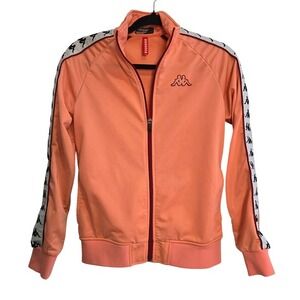 Kappa Banda Track Jacket‎ Peach Orange Omini Logo Tape Full Zip Medium